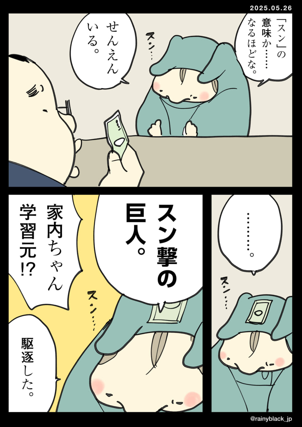 キャラクターが金銭で感情表現。