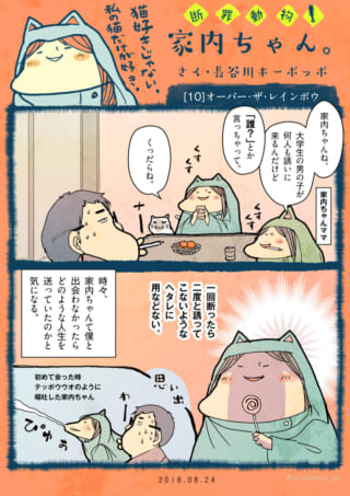 猫好きキャラの日常漫画