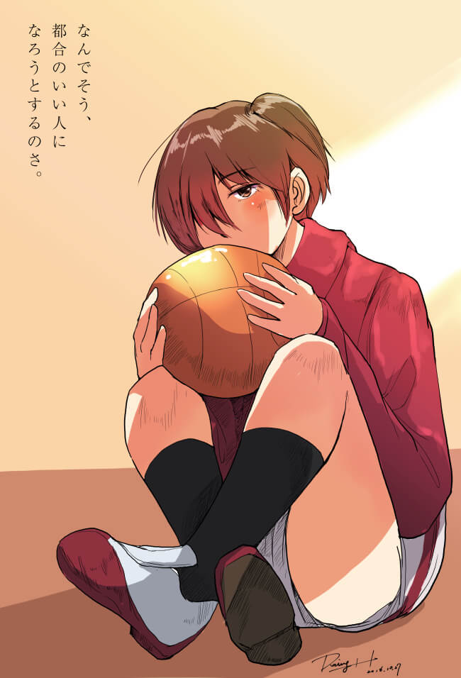 「マキタがこちらをじっと見る。」