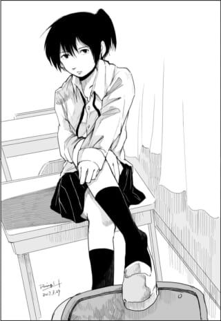 「私は知っている、という顔で僕を見る。」