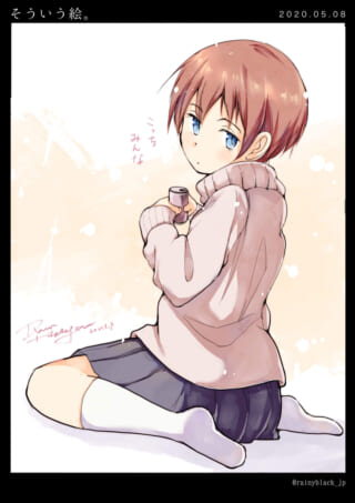 女の子が床に座り泣く準備