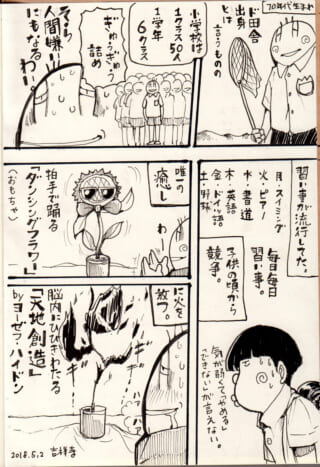 学校の習い事や癒しの花