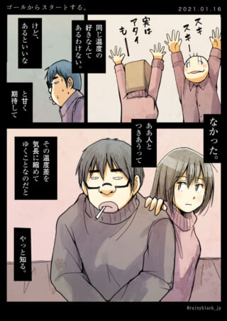 男女の温度差と恋愛観