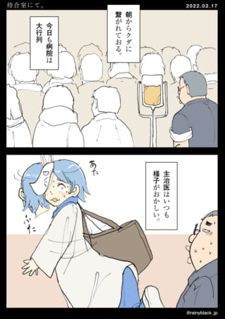 病院の混雑と変な医者。