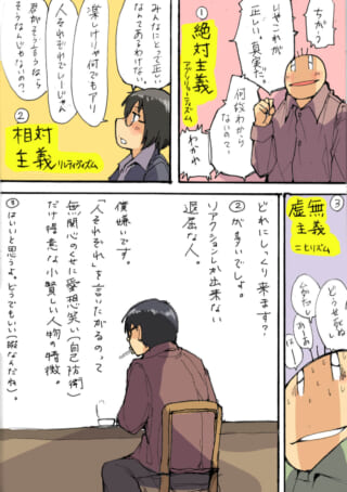 哲学的テーマのキャラクターディスカッション